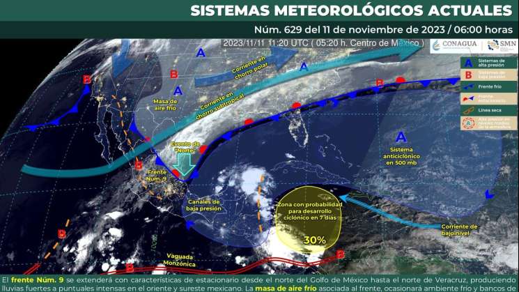 Se prevé bajas temperatura en distintas regiones de Oaxaca 