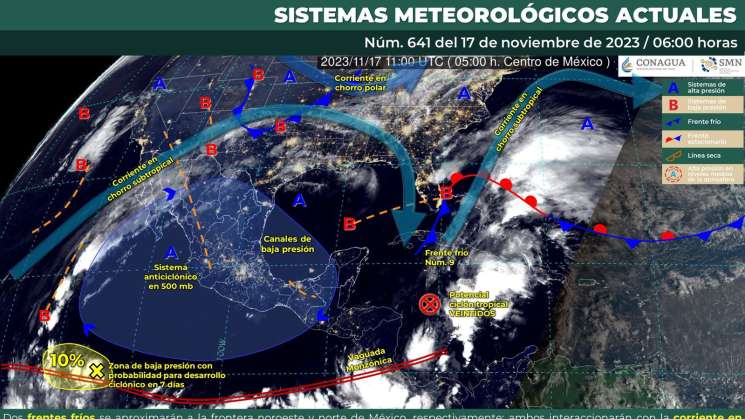 Prevén clima parcialmente nublado con baja probabilidad de lluvia