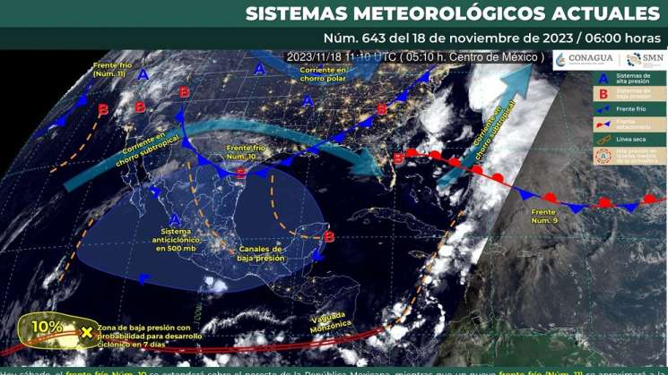 Poca probabilidad de lluvias y vientos moderados en Oaxaca 