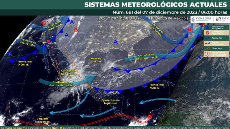 Continuarán bajas temperaturas, chubascos y norte en Oaxaca 