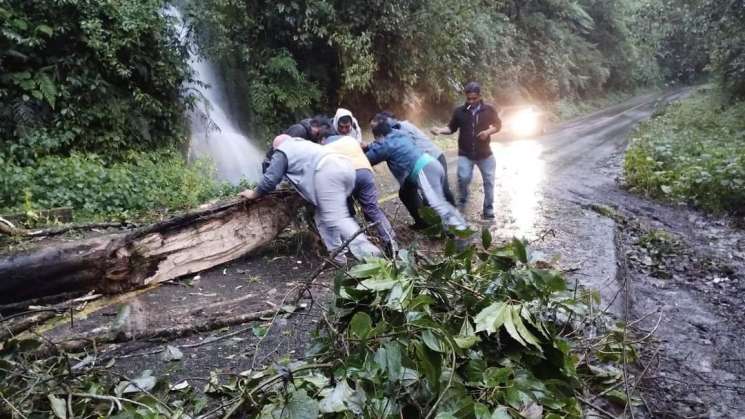 Atiende Protección Civil derrumbe en Valle Nacional    