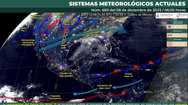 Se prevé bajas temperaturas y rachas de viento en Oaxaca 