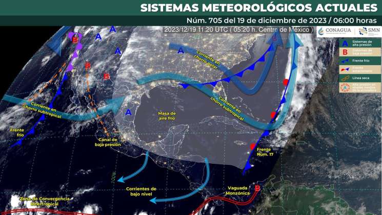 Continúan las bajas temperaturas y evento de norte en el estado  