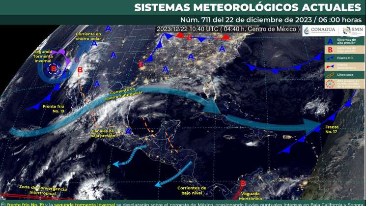 Prevén cielo despejado y temperaturas bajas en Oaxaca 