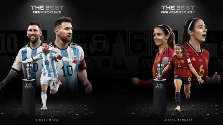 Premio FIFA nombran a Messi y Aitana mejores futbolistas 2023