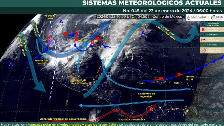 Ambiente fresco, nublados y lluvias escasas se prevén en Oaxaca 