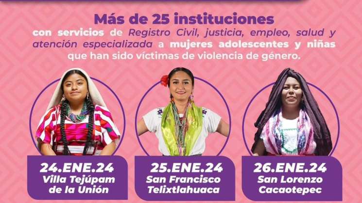 Llega Jornada de Paz y Justicia a la Mixteca y Valles Centrales 