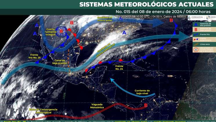 Aumento de lluvias y descenso de temperatura se prevé en Oaxaca 