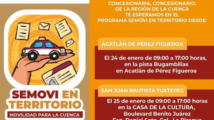 Llega Semovi en Territorio a la Cuenca, acerca trámites