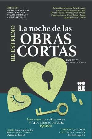 «La noche de las obras cortas»  Basada en textos de Michael L.