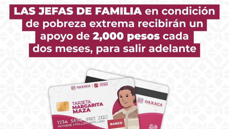 Quienes pueden obtener la Tarjeta Margarita Maza en Oaxaca