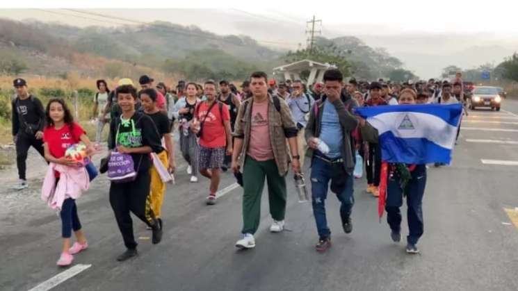 Caravana migrante éxodo de la pobreza llega a Oaxaca 