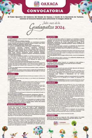 Lanzan convocatoria para imagen de la Guelaguetza 2024