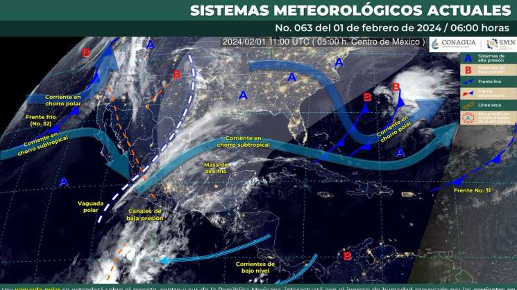 Se prevén lluvias de intensidad variable, norte y frío en Oaxaca 