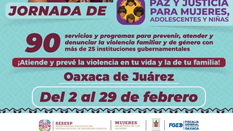 Recorre Paz y Justicia para Mujeres, Adolescentes y Niñas Oaxaca