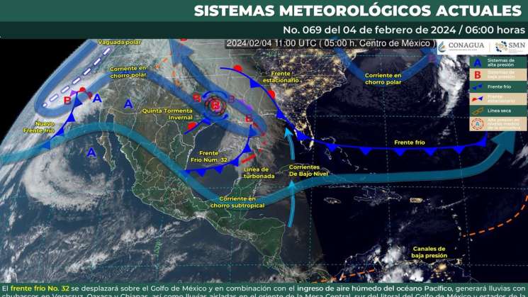     Frente frío 32 provocará bajas temperaturas y norte en Oaxaca