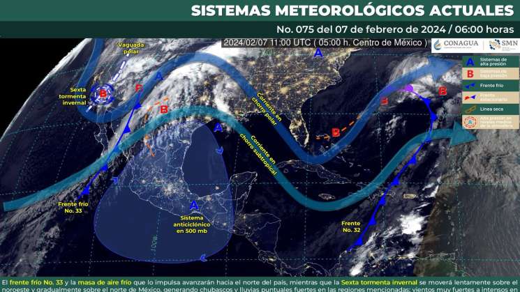 Se prevén temperaturas frías, lluvias y ligero norte en Oaxaca 