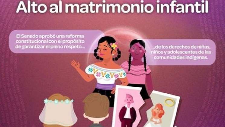 Senado aprueba ley que prohíbe matrimonio infantil en México 