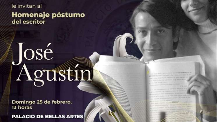 Rendirán homenaje póstumo a José Agustín en Bellas Artes-