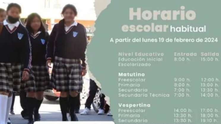 SEP confirma nuevo horario para clases de primaria y secundaria 