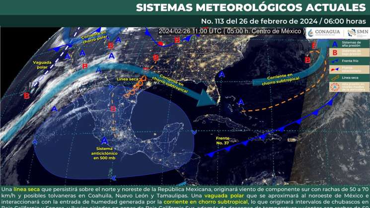 Se prevé  día con intensa radiación solar y sin lluvias en Oaxaca