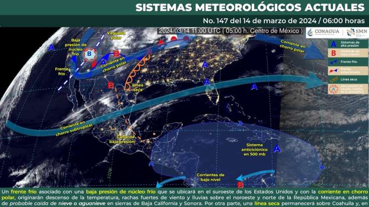    Se esperan chubascos en distintos puntos de Oaxaca 