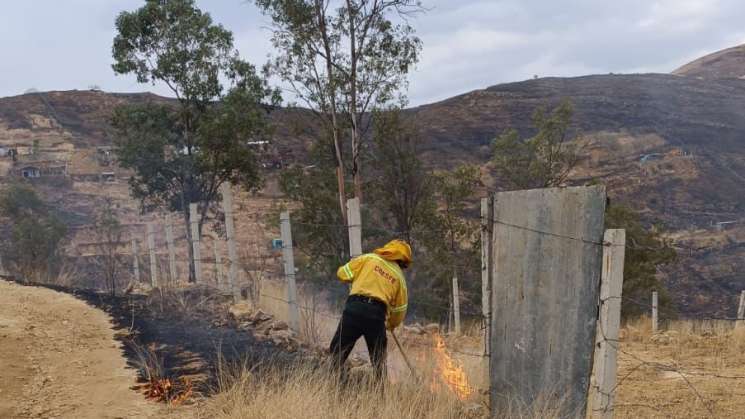 Liquidado incendio en Santa Cruz Xoxocotlán   