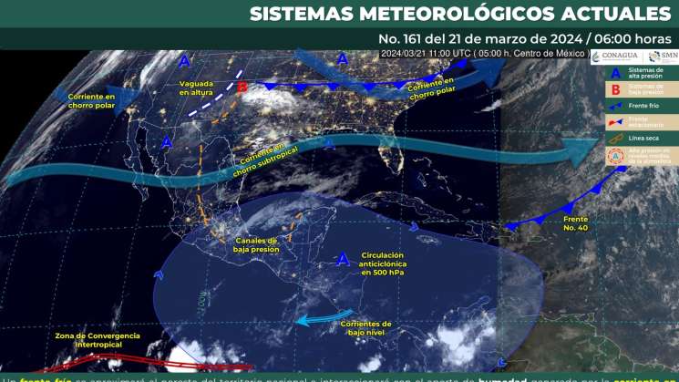     Lluvias y chubascos se prevé este jueves para Oaxaca