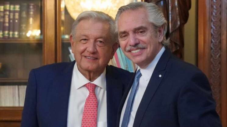 Se reúne AMLO con Alberto Fernández en Palacio Nacional 