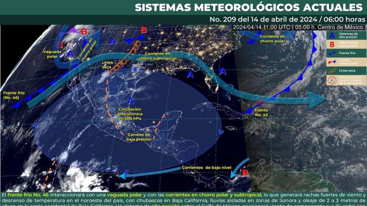 Cielo despejado, calor intenso y rachas de viento en Oaxaca 