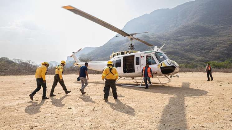  Bajo control total incendio en Lachiguiri y Guienagati: Coesfo 