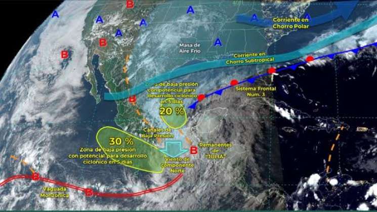 Pronostican lluvias aisladas en Mixteca,Sierra y Valles Centrales