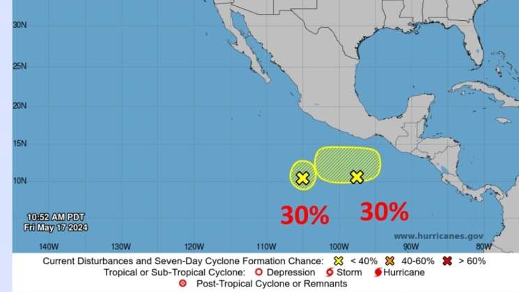 Poca probabilidad de desarrollo ciclónico en próximos días  