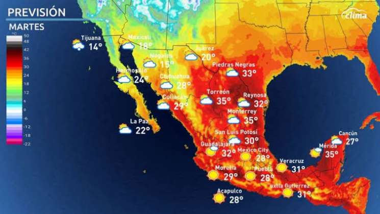 Temperaturas superiores a 45 grados en varias regiones de Oaxaca 