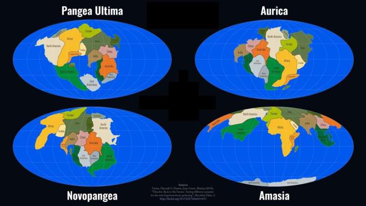 Se está formando supercontinente, se llama Amasia