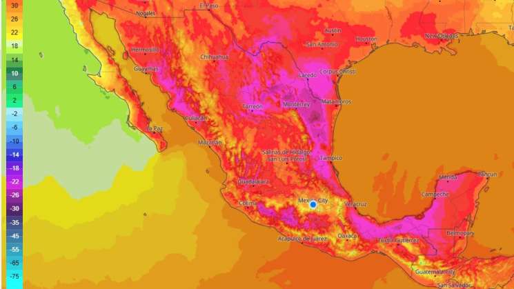 19 de 32 estados en México con temperaturas mayores a 45 grados 