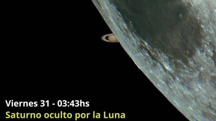 Espectáculo astronómico este viernes con Saturno y la luna 