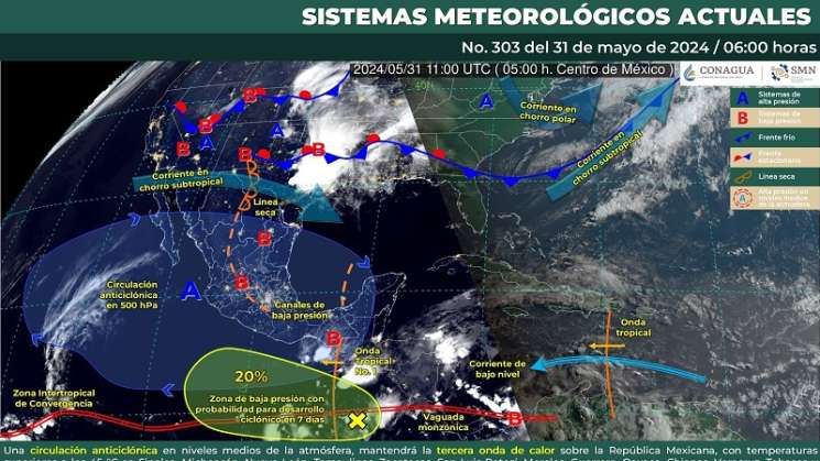 Se prevé tiempo estable y muy caluroso en Oaxaca 