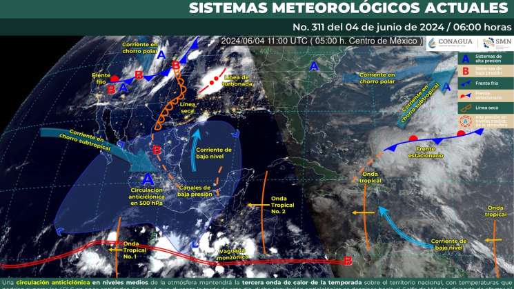 Aumento de nubes y anticiclón disminuirá el calor en Oaxaca 