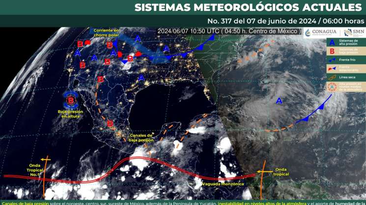  Prevén temporal corto de lluvias este viernes en Oaxaca 