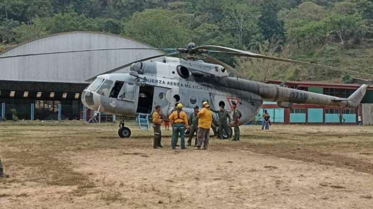 Llega Helicóptero de la Sedena a San José Tenango   