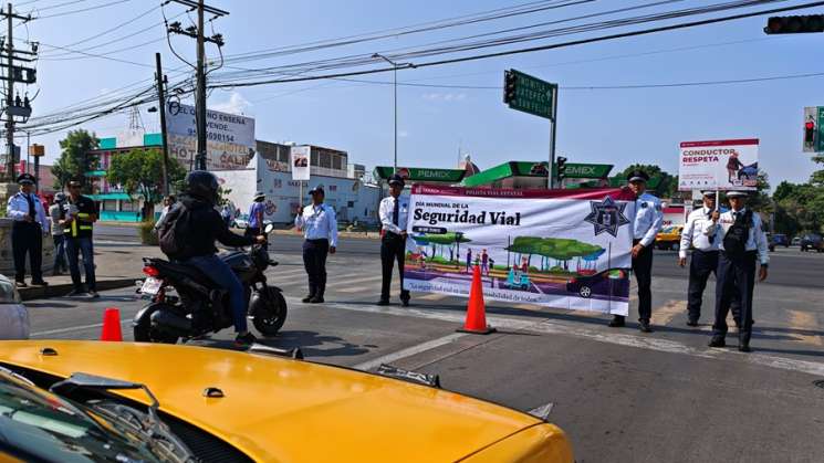 Celebran Día Mundial de Seguridad Vial en Oaxaca 