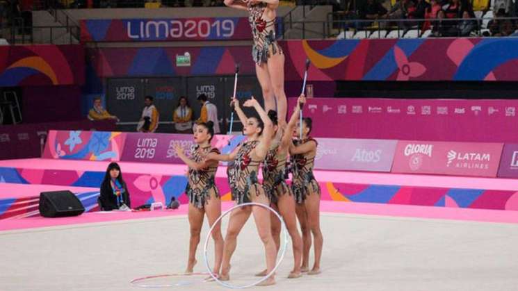 Equipo mexicano gana oro en gimnasia rítmica en Panamericanos 