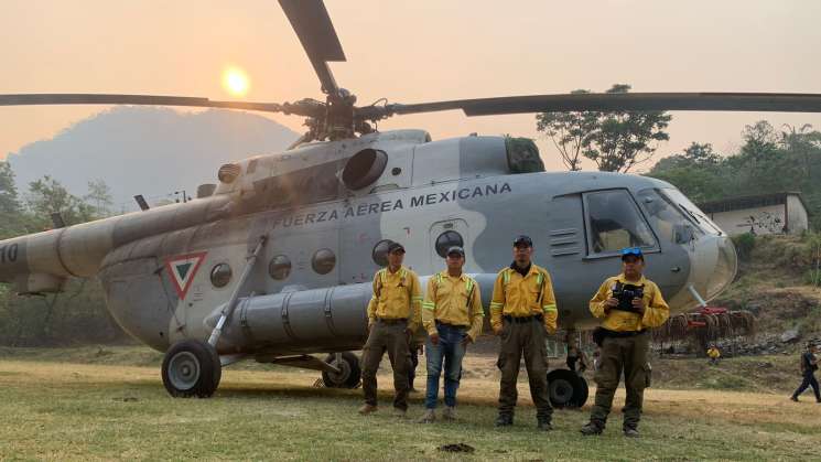  Avanza en 85% control de incendio forestal en San José Tenango  