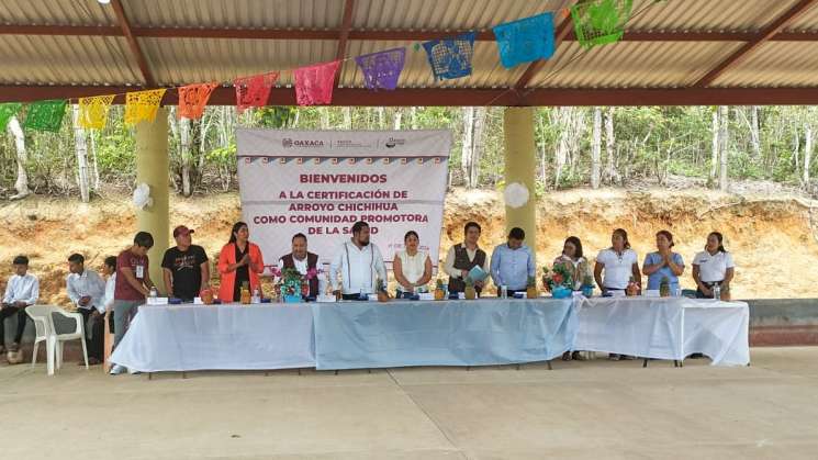 Arroyo Chihihua en Chimalapa, Comunidad Promotora de salud