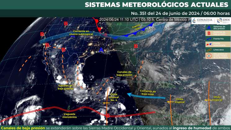 Habrá nublados y lluvias puntuales por la tarde en Oaxaca 