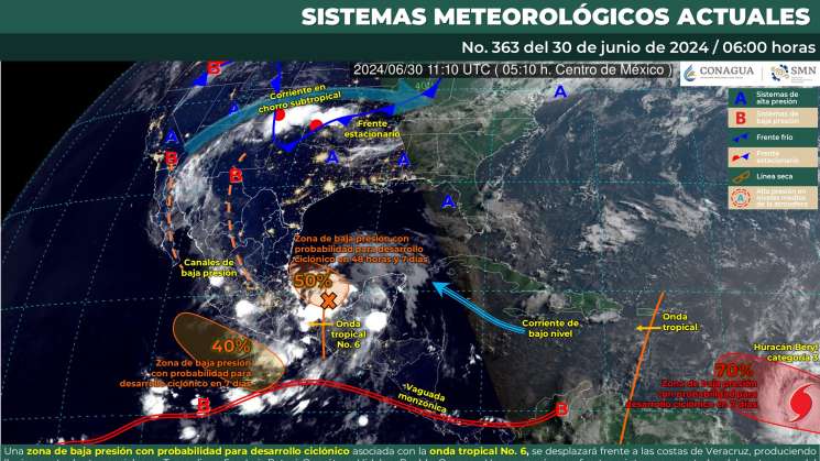Anuncian lluvias torrenciales en regiones de Oaxaca 