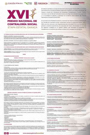 Premio Nacional de Contraloría Social 2024,etapa estatal 