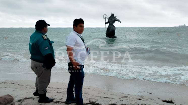 Profepa clausura la estatua Poseidón tras amparo de LEI