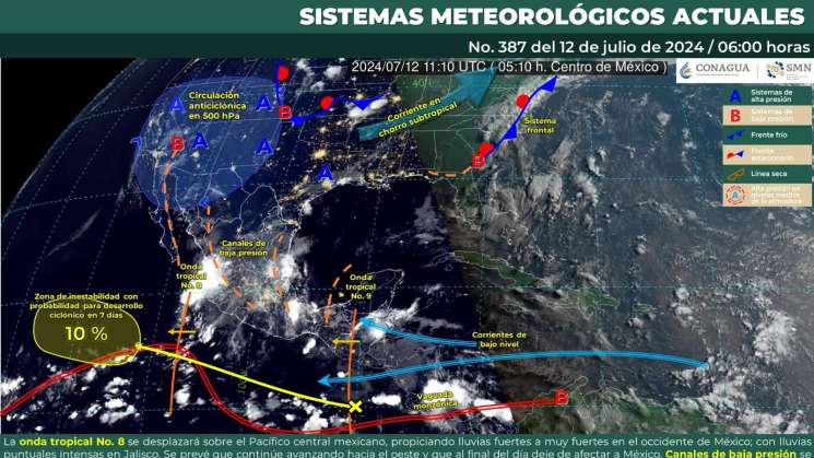 Se prevén lluvias y precipitaciones en regiones de Oaxaca 